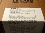 ERIK ZWAGA GEURENGOEROE ROSE 31 LE LABO PACKAGING