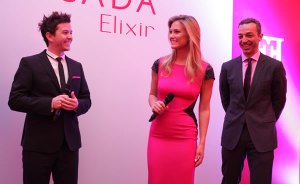 ERIK ZWAGA GEURENGOEROE ESPECIALLY ELIXIR ESCADA MODEL AT PRESENTATION