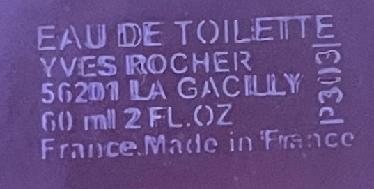 Eau De Toilette Yves Rocher Pur Désir De Lilas 30 Ml - Senteur Florale, Vegan Et Fabriquée En France